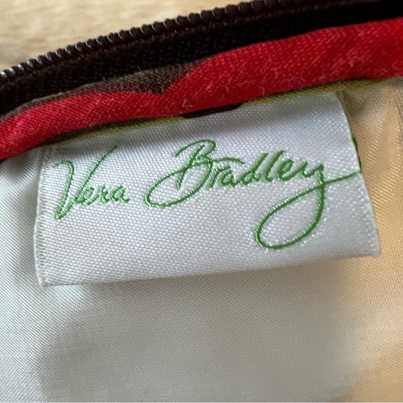 VERA BRADLEY Puccini Cool Keeper Tote Insulated Brown Orange Case Lunch Box Bag - Picture 10 of 11